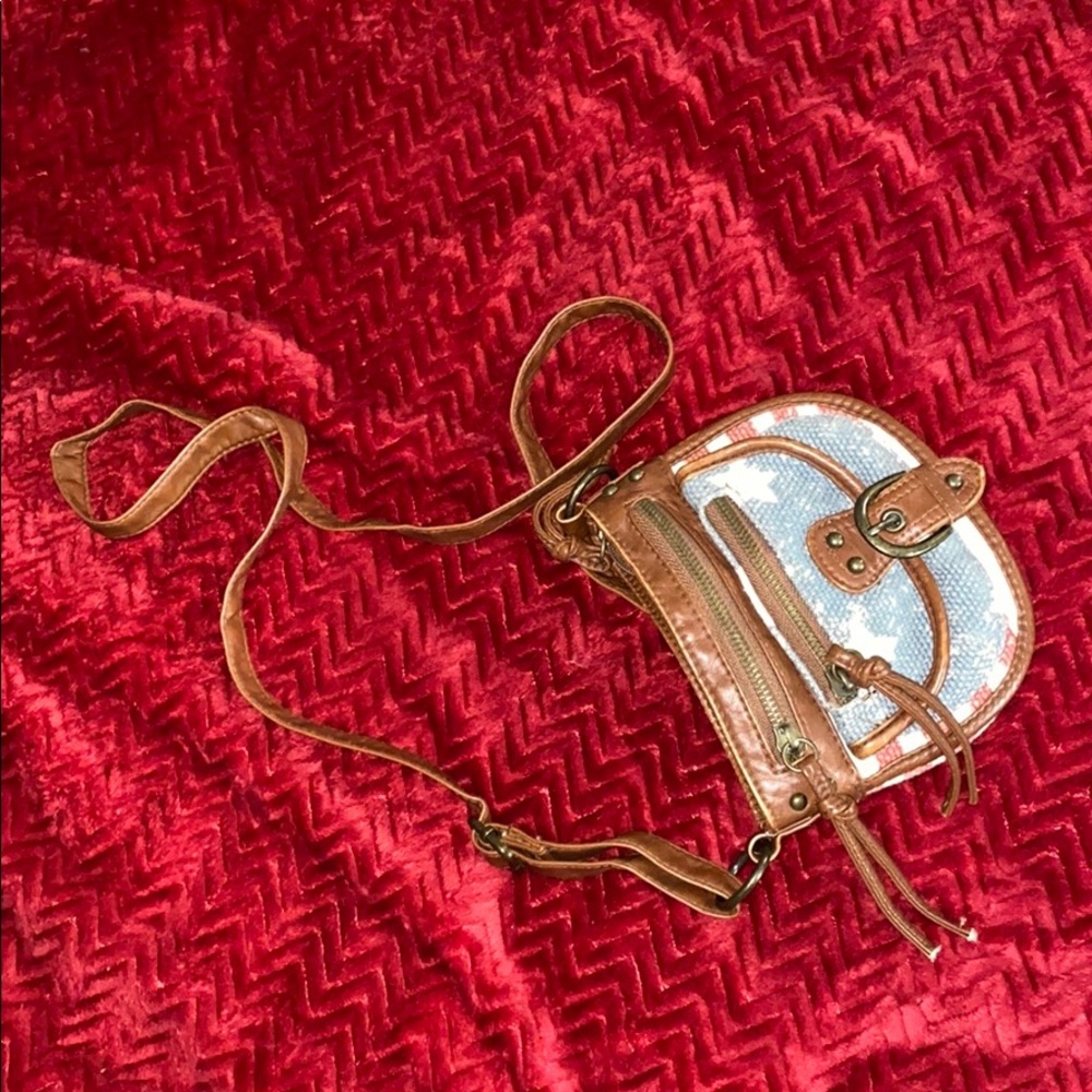 American flag side bag